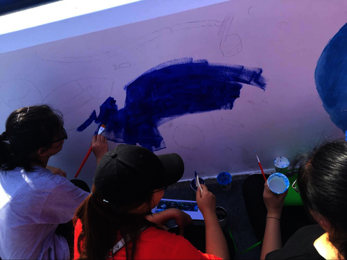 七月二十日重庆时时彩
赴余杭“因水而兴”宣传教育小分队 成员们一起绘制河堤