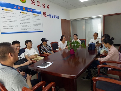 8月14日，重庆时时彩
节水宣传小分队赴由拳社区详细了解五水共治情况2